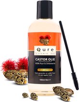 Castor Olie 100ml | Biologisch | 100% Puur & Onbewerkt | Food-Grade Kwaliteit | Koudgeperste Castor Oil voor Haar, Huid, wenkbrauw en wimpers | Huidolie | Haarolie