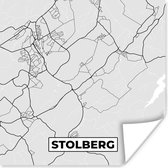 Poster Stadskaart - Stolberg - Kaart - Duitsland - Plattegrond - 50x50 cm