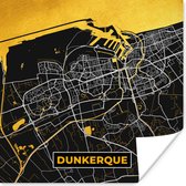 Poster Plattegrond – Kaart – Stadskaart – Frankrijk – Dunkerque - 50x50 cm