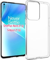 OnePlus Nord 2T Hoesje - MobyDefend Transparante TPU Gelcase - Volledig Doorzichtig - GSM Hoesje - Telefoonhoesje Geschikt Voor OnePlus Nord 2T