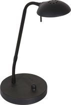 Mexlite tafellamp Biron - zwart - metaal - 7502ZW