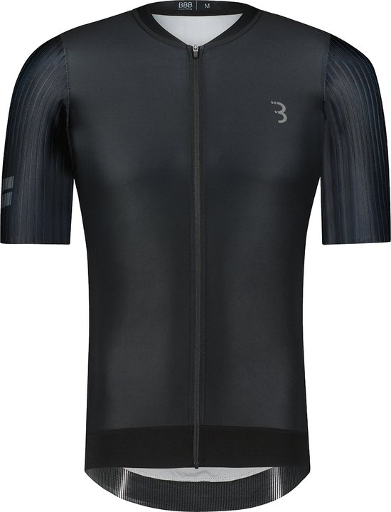 Foto: Bbb cycling aerotech fietsshirt heren korte mouwen aerodynamisch wielrenshirt zwart maat l bbw 406