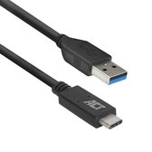 ACT AC7416 câble USB 1 m USB 3.2 Gen 1 (3.1 Gen 1) USB C USB A Noir