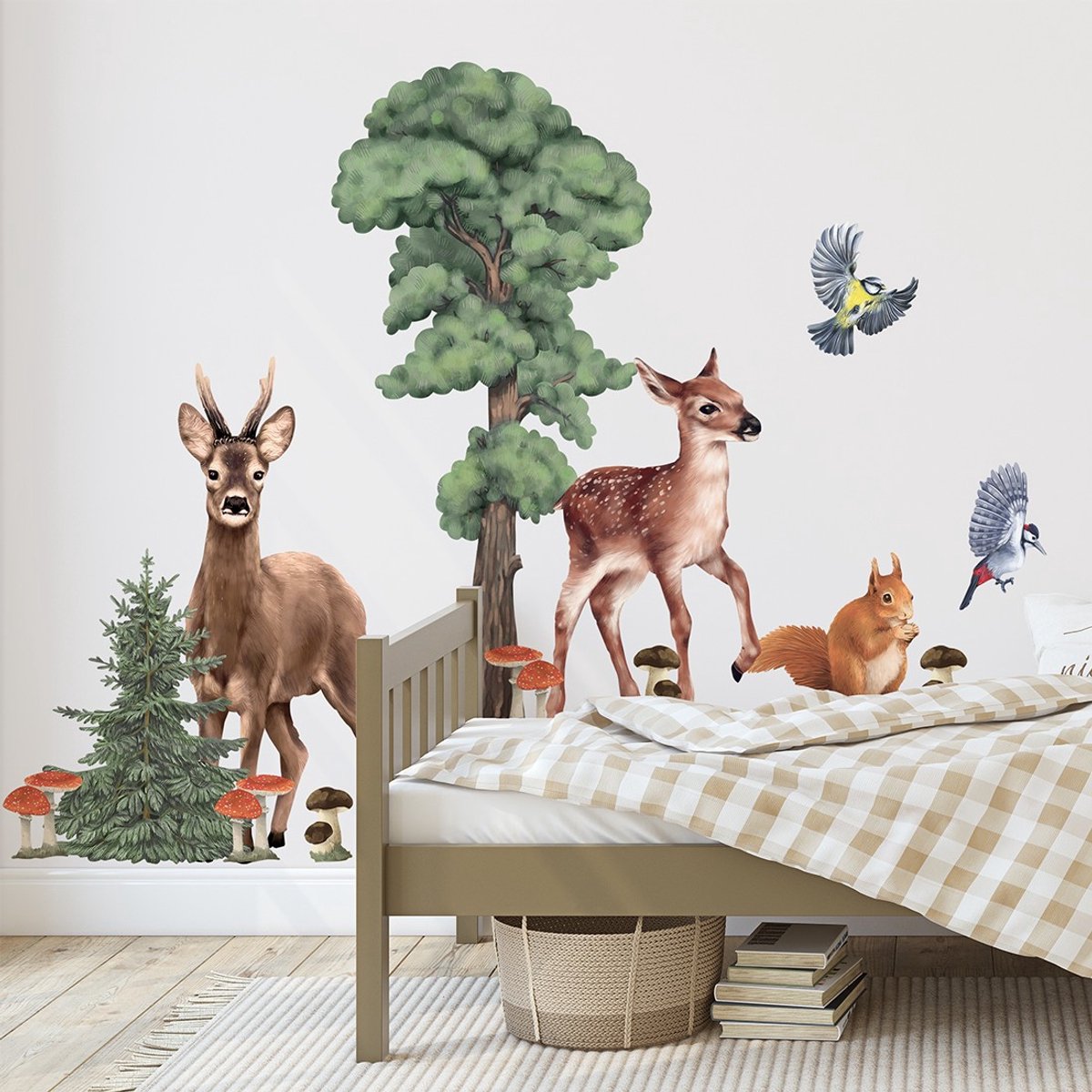 Muursticker Pastelowe Love Forest Animals II