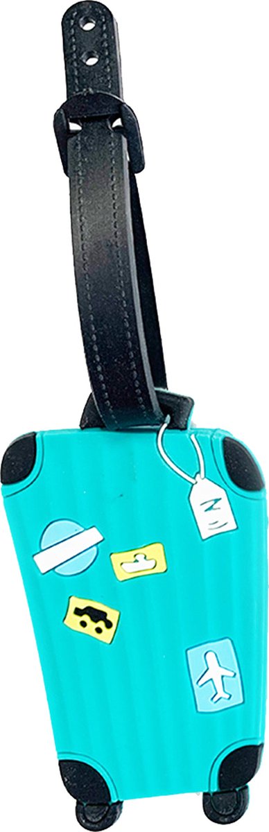 DW4Trading Kofferlabel - Reislabel - Bagage label - Koffer - Mint groen