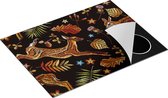 Chefcare Inductie Beschermer Herfst Achtergrond met Herten - Abstract - 70x55 cm - Afdekplaat Inductie - Kookplaat Beschermer - Inductie Mat