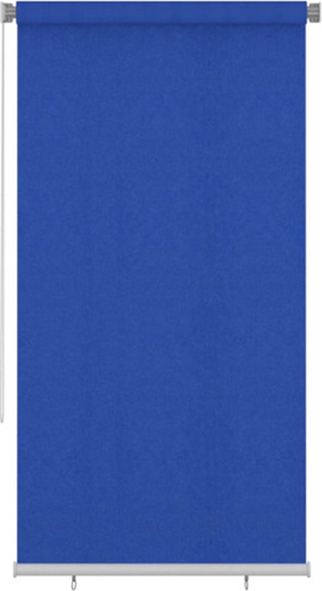 vidaXL Rolgordijn voor buiten 120x230 cm HDPE blauw