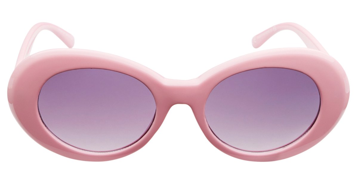 Icon Eyewear Zonnebril GRUNGE - Roze montuur - Lichtgrijze glazen