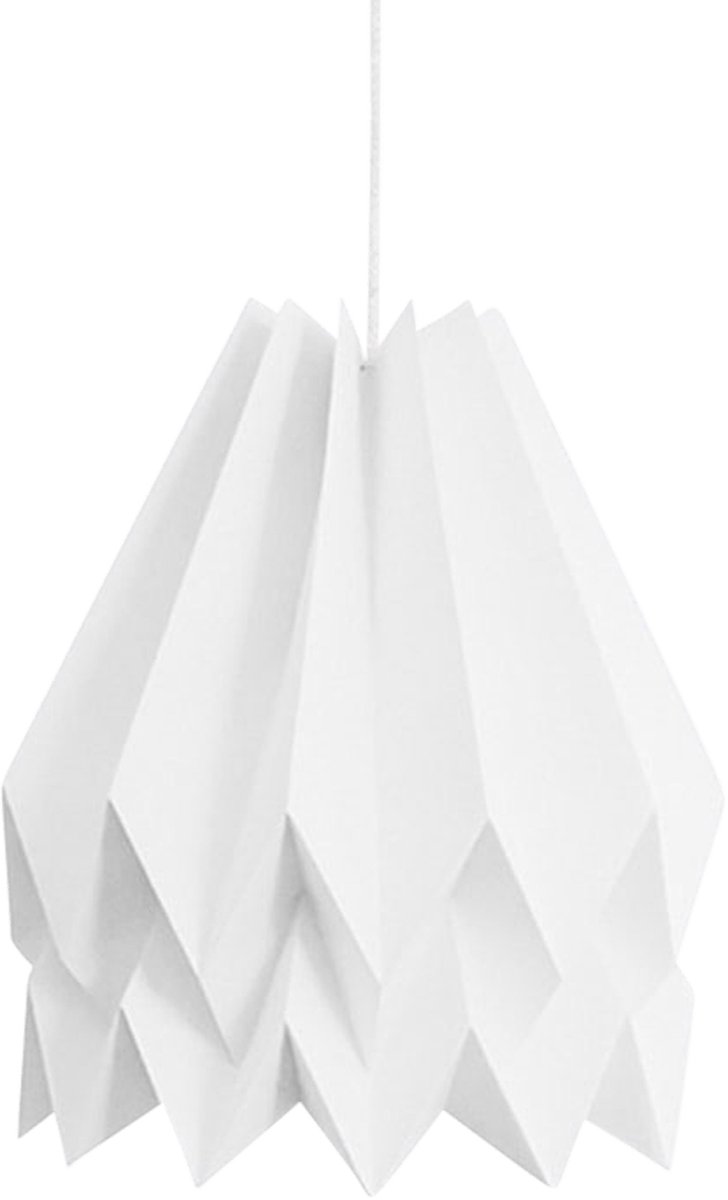 Origami lampenkap - Papier - Ø 45 cm - Wit