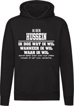 Hussein | verjaardagkado | verjaardag kado | cadeau | grappig | jarig | Unisex | Trui | Sweater | Hoodie | Capuchon | Zwart