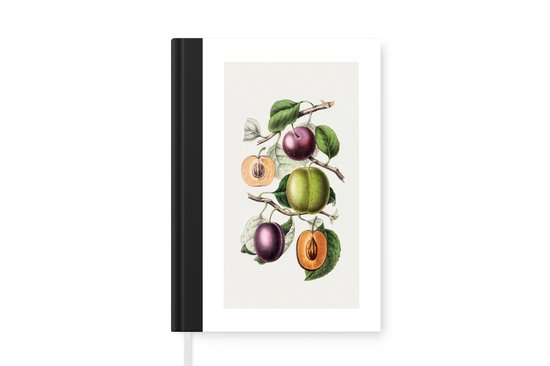 Notitieboek - Schrijfboek - Eten - Fruit - Takken - Notitieboekje klein - A5 formaat - Schrijfblok