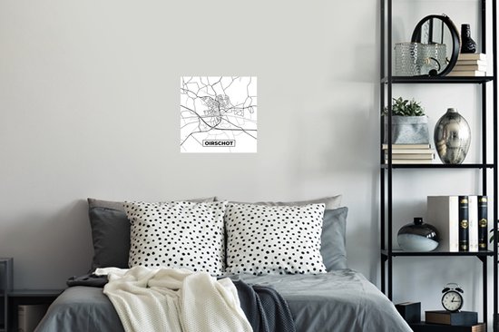 Stickers muraux - Carte - Carte - Oirschot - Plan de la ville - 30x30 cm - Feuille adhésive