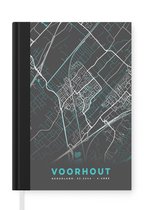 Notitieboek - Schrijfboek - Voorhout - Kaart - Plattegrond - Stadskaart - Notitieboekje klein - A5 formaat - Schrijfblok