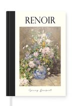 Notitieboek - Schrijfboek - Schilderij - Renoir - Spring bouquet - Notitieboekje klein - A5 formaat - Schrijfblok