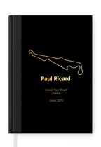 Notitieboek - Schrijfboek - Frankrijk - Formule 1 - Circuit - Notitieboekje - A5 formaat - Schrijfblok - Cadeau voor man