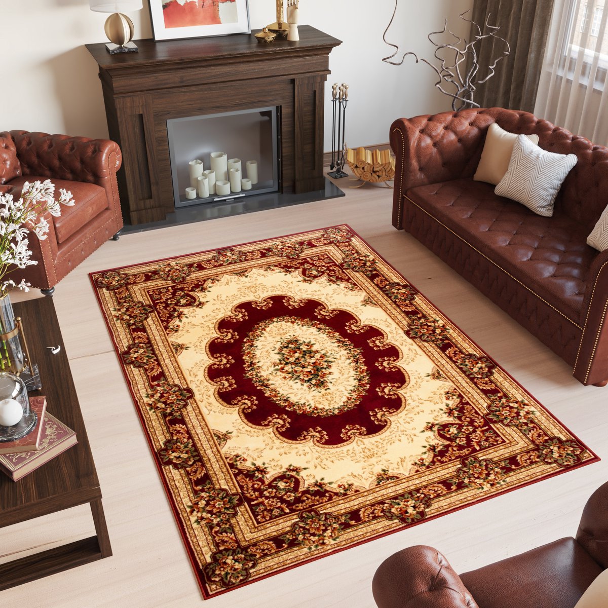 Tapiso Yesemek Vloerkleed Perzisch Woonkamer Tapijt Maat- 200x300