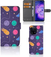 Smartphone Hoesje OPPO Find X5 Flip Case Portemonnee Space