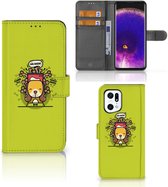 Smartphone Hoesje OPPO Find X5 Pro Flipcover Doggy Biscuit