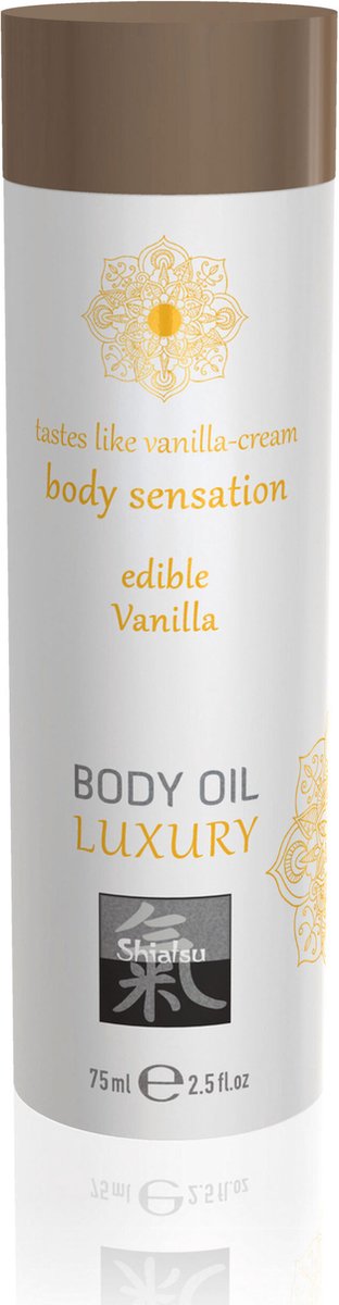 Goedkoopste Shiatsu Luxe Eetbare Body Oil - Vanille