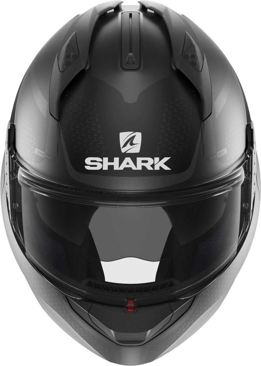 SHARK EVO GT ENCKE Motorhelm Systeemhelm MAT Zwart Antraciet Antraciet - Maat XS – foto 7