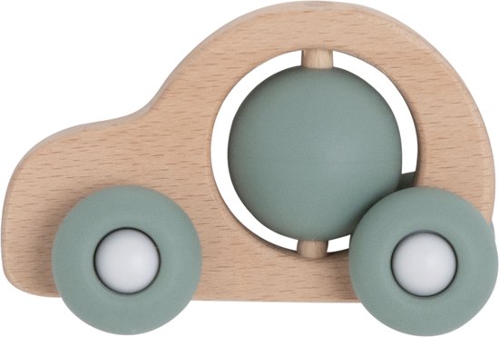 Baby's Only Houten speelgoed auto - Baby speelgoed - Stonegreen - Baby cadeau