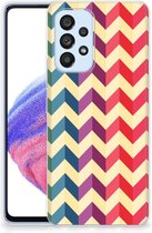 TPU Siliconen Hoesje Samsung Galaxy A53 5G Doorzichtig Hoesje Zigzag Color