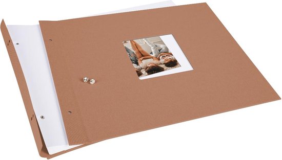 GOLDBUCH GOL-28819 Album à vis BELLA VISTA brun noisette, 31x39 cm, pages blanches