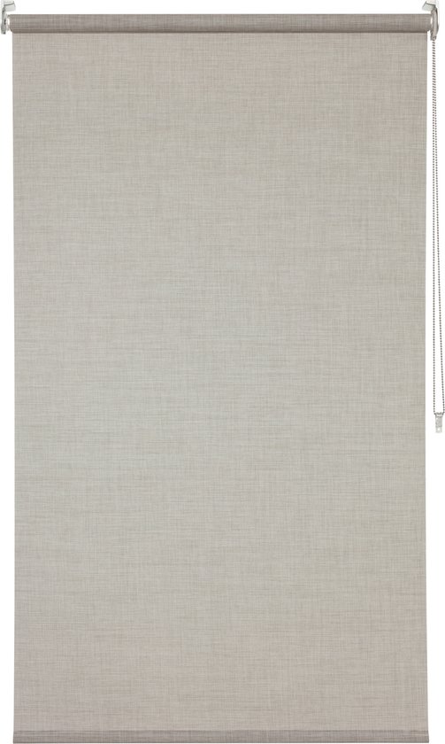 INSPIRE - zijtrekrolgordijn zonwering PUEBLA - MOON - B.105 x H.250 cm - beige - warmte-isolerend - raamgordijn