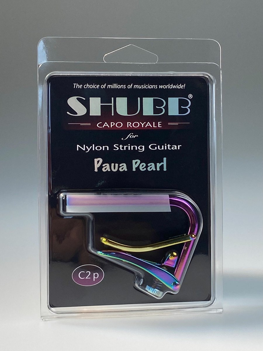 Shubb Capo Royale Paua Pearl C2P capo voor klassieke gitaar