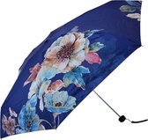 Paraplu Volwassenen Ø 92*54 Blauw Polyester Bloemen Regenscherm