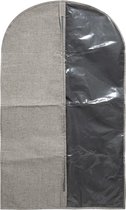 Kleding/beschermhoes polyester/katoen grijs 100 cm - Kledingzak