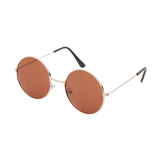 Freaky Glasses® - Hippie - Festivalbril - Rave Zonnebril - Gabber - Volwassenen - Dames - Heren - bruine lenzen van Freaky Glasses — afbeelding 2