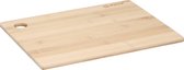Set van 1x stuks snijplanken naturel rand 23 x 30 cm van bamboe hout - Serveerplanken - Broodplanken