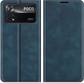 Cazy Xiaomi Poco X4 Pro Wallet Case Magnetic - Blauw