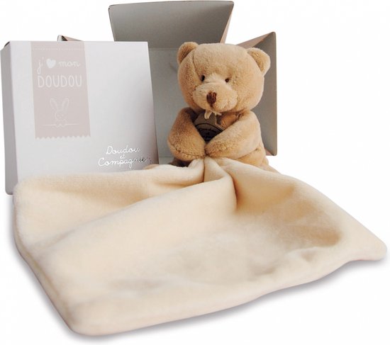 Doudou et Compagnie - Doudou / Knuffeldoekje - Teddybeer - 10 cm - 0m+ — afbeelding 2
