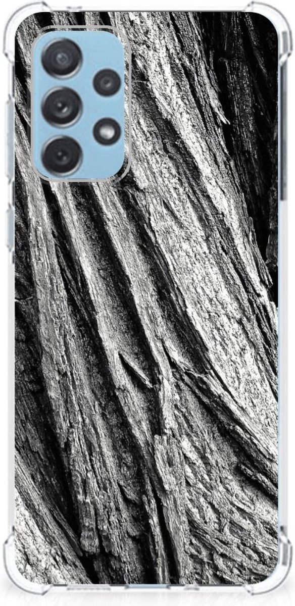 Back Cover voor Stevig Telefoonhoesje Samsung Galaxy A73 Boomschors Grijs