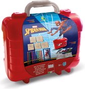 Multiprint Spiderman - koffer - 5 stempels + 10 potloden