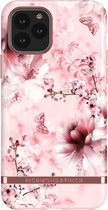 Richmond & Finch Pink Marble bloemen stevig kunststof hoesje voor iPhone 11 Pro - roze