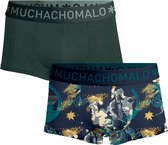 Muchachomalo-2-pack onderbroeken voor mannen-Elastisch Katoen-Boxershorts - Maat L