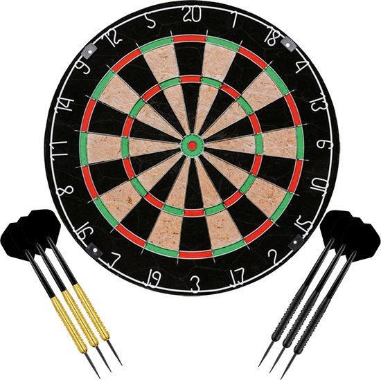 Darts Set Bullet + set van 6 dartpijlen - dartbord | bol.com