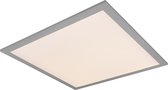 LED Plafondlamp - Plafondverlichting - Trinon Alina - 18W - Warm Wit 3000K - Dimbaar - Vierkant - Mat Titaan - Aluminium - 45cm