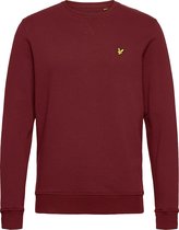 Lyle & Scott - Heren Sweaters Brushed Sweater - Rood - Maat S