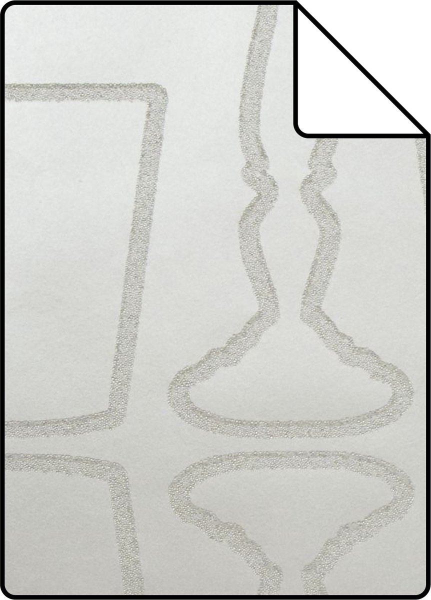 Proefstaal Origin Wallcoverings behang lampen zilver - 26.5 x 21 cm - 307150-S
