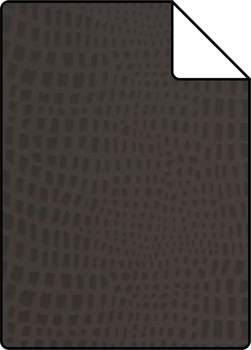 Proefstaal Origin Wallcoverings behang dierenhuid donkerbruin - 26.5 x 21 cm - 307106-S