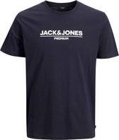 Jack & Jones T-shirt Logo Tee Navy (Maat: 6XL)