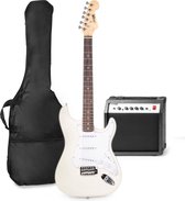 Elektrische gitaar met gitaar versterker - MAX Gigkit - Perfect voor beginners - incl. gitaar stemapparaat, gitaartas en plectrum - Wit