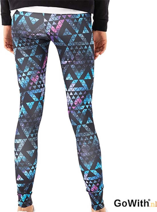 Leggings pour femmes | pose avec color block | fermeture haute |bande élastique |leggings de sport | leggings de yoga | leggings de remise en forme | couleur : bleu clair ; grise | Taille: S