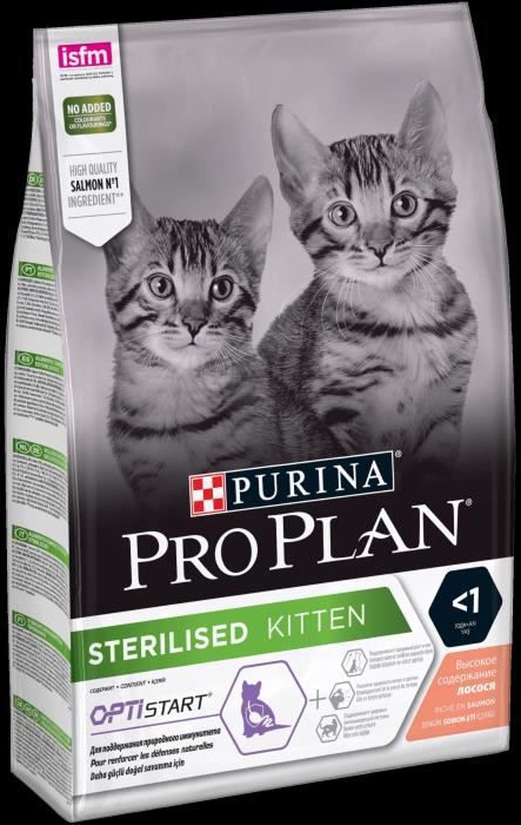 Pro Plan PRO PLAN Katten droogvoer gesteriliseerd met zalm - 3kg