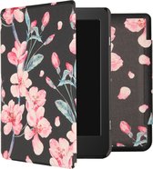 iMoshion Ereader Cover / Hoesje Geschikt voor Tolino Page 2 - iMoshion Design Slim Hard Case Bookcase - Zwart / Blossom Watercolor Black