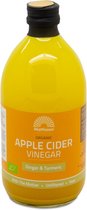 Biologische Apple Cider Vinegar (appelazijn) - Gember & Kurkuma - 500 ml